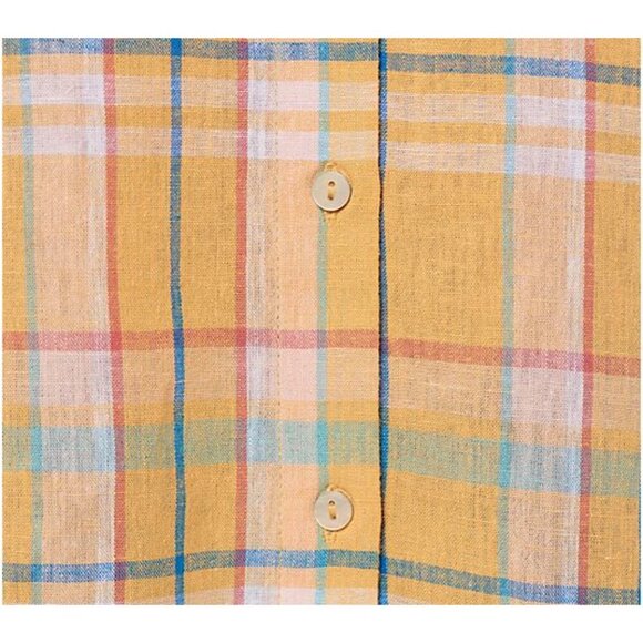 Candace Cameron Bure Camellia Pink Regular Linen Blend Button- Front Shirt SizeM - Picture 4 of 6